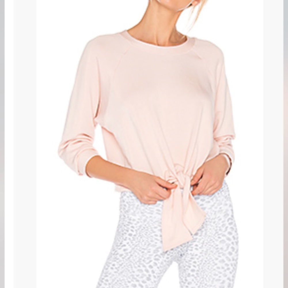 strut-this blush tie sweater